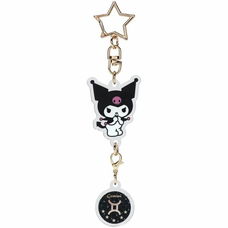 HELLO KITTY - Kuromi - Gemini Astrological Symbol Keychain